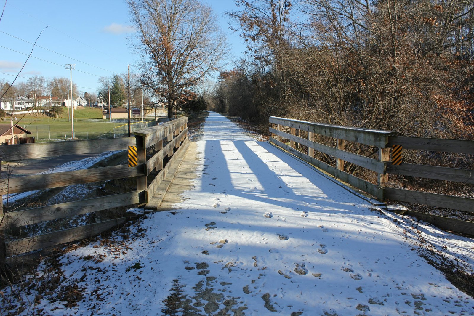 Looking east